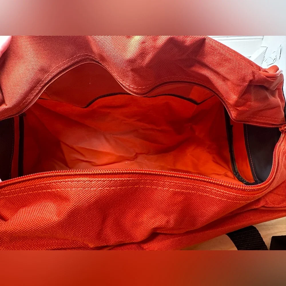 MLB Astros Red Duffel Bag with Black Straps